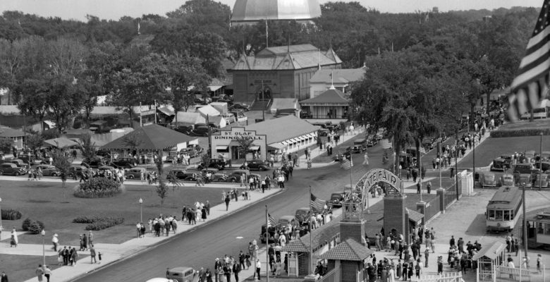 Historic photo of Streetcar Arch